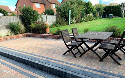 Block paved patio by Pro Resin & Paving