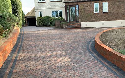 Newly installed driveway in Kent