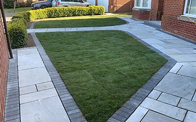 Patio installation in Kent