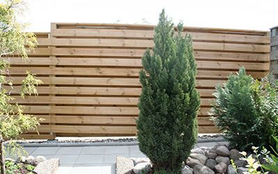 Wooden fence and gate installation in Kent