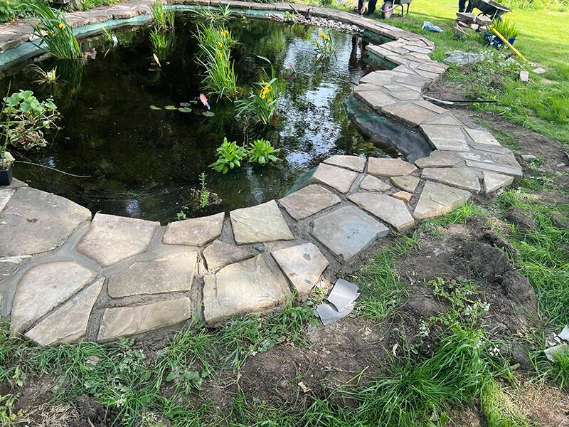 Crazy Paving, Tegula Block Paving and Greenhouse Base Slabs - Canterbury, Kent