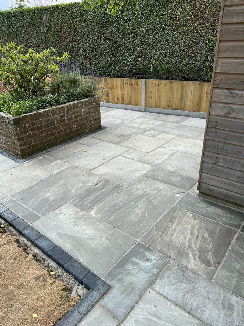 Indian Sandstone and Fencing - Romney Marsh, Kent