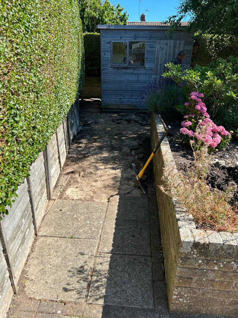 Indian Sandstone and Fencing - Romney Marsh, Kent