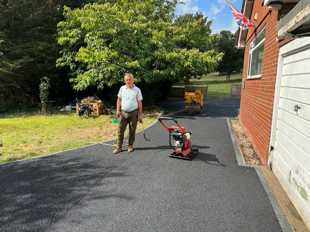 A Nice Project With Tarmac & Indian Sandstone - Canterbury, Kent