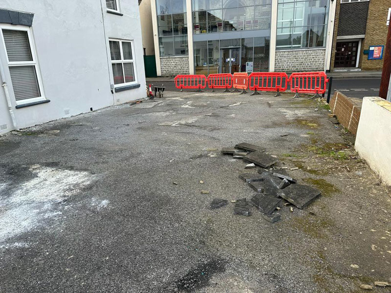 Paving For Two Next-door Properties - Gillingham, Kent
