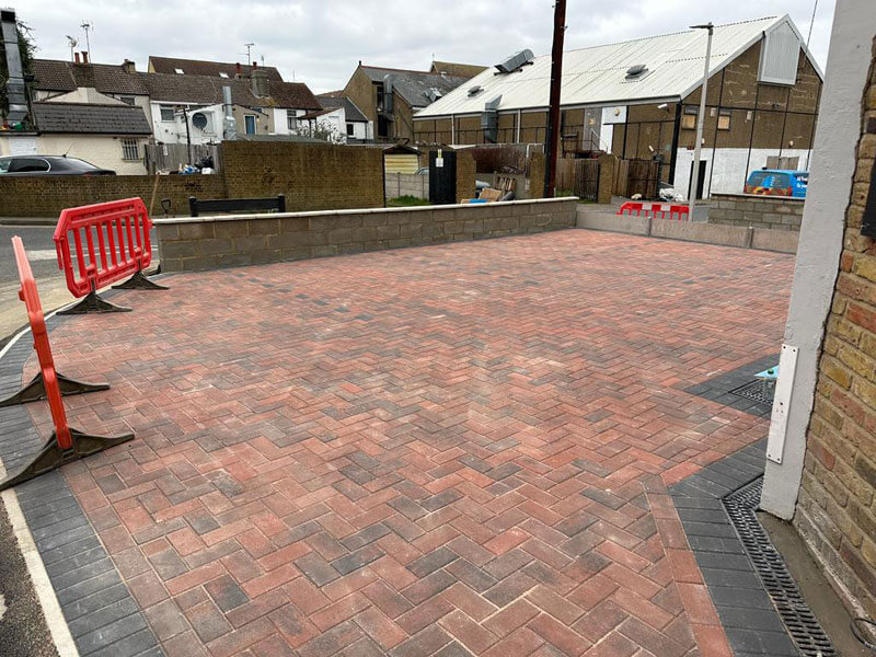 Paving For Two Next-door Properties - Gillingham, Kent