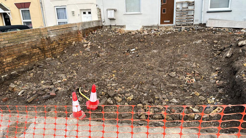 Paving For Two Next-door Properties - Gillingham, Kent