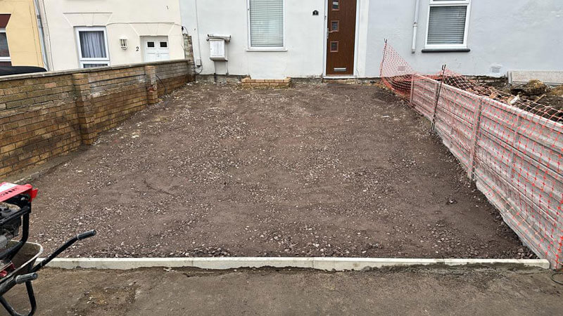 Paving For Two Next-door Properties - Gillingham, Kent