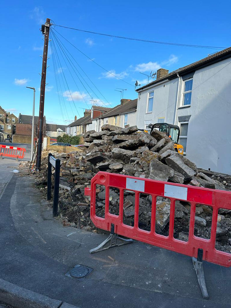 Paving For Two Next-door Properties - Gillingham, Kent