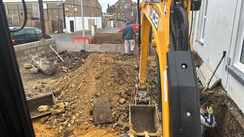 Paving For Two Next-door Properties - Gillingham, Kent