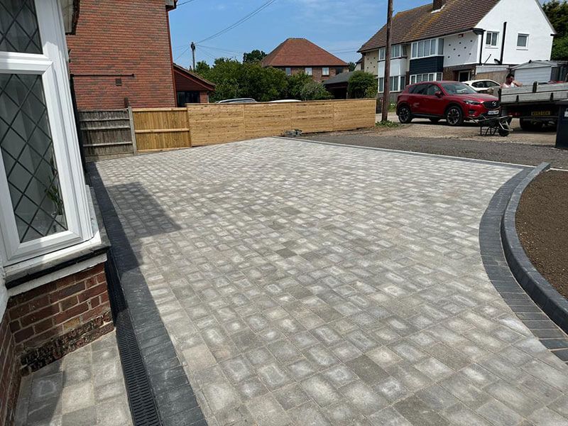 Tegula block paving project in Canterbury 1